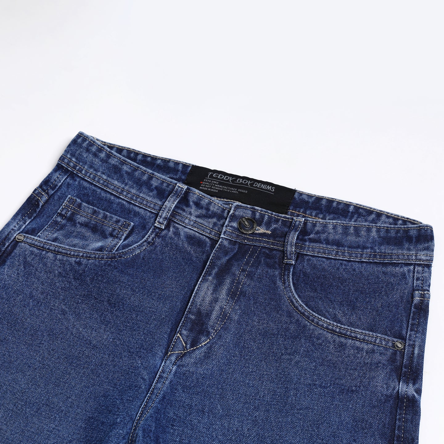 DARK BLUE BAGGY FIT JEAN TEDDY 4721-1